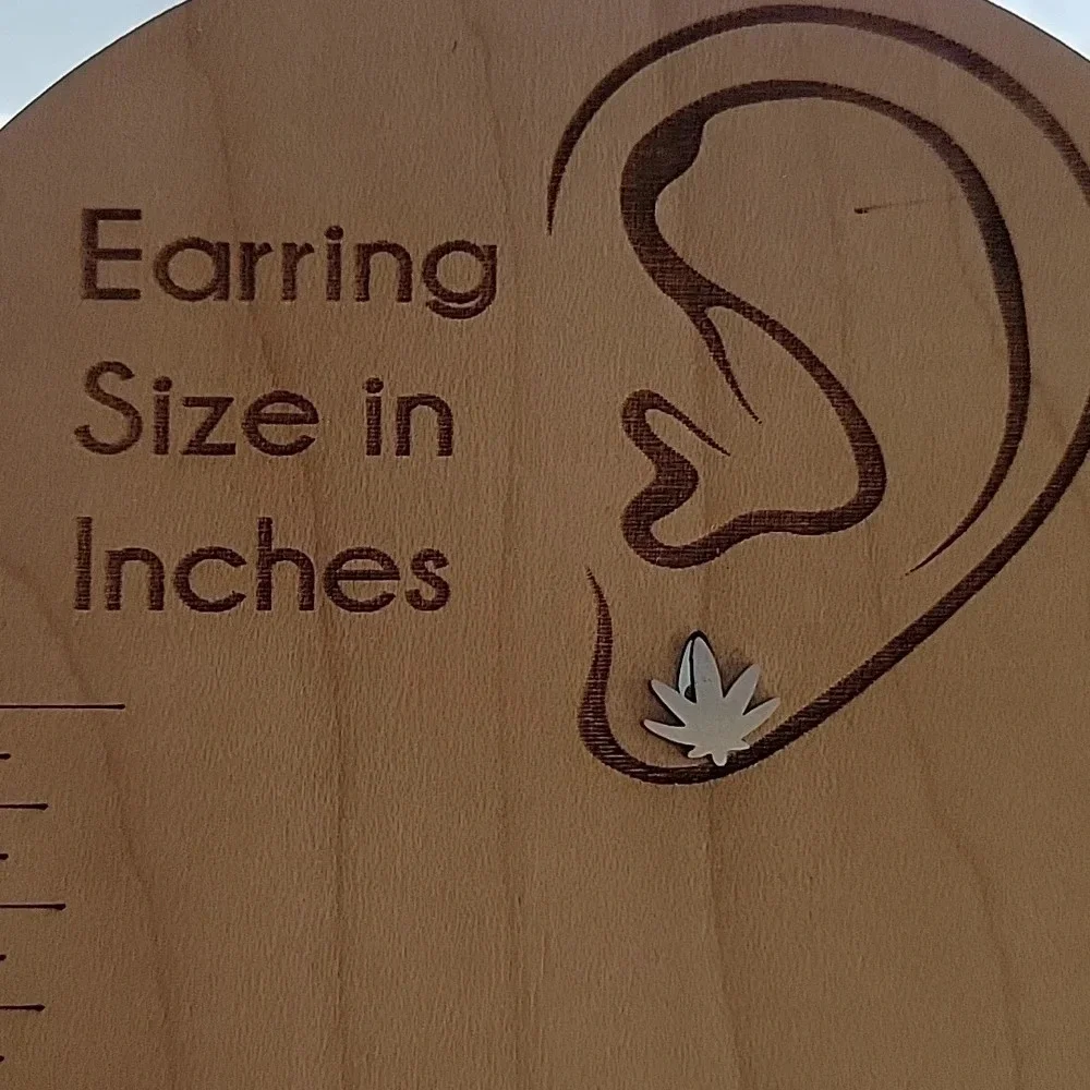 🔥LAST PAIR🔥 420 Leaf Stud Earrings, unisex